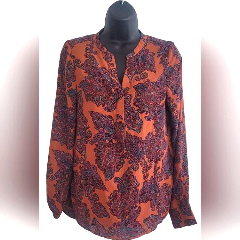 The Limited Blouse Paisley Sz Small